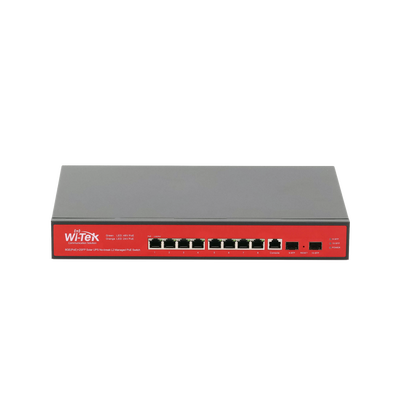 [WI-PMS310GF-UPS-PLUS] Switch Administrable Capa 2 de 8 puertos 10/100/1000 PoEaf/at + 2 x SFP Gigabit, con respaldo para energía solar