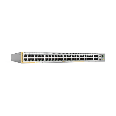[AT-X530-52GPXM-10] Switch PoE+ Stackeable Capa 3, 40 x 10/100/1000 Mbps + 8 x 100M/1/2.5/5G Multigigabit, 4 x SFP+ 10 G, hasta 720 W, fuente redundante