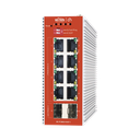 Switch L2+ PoE Industrial / Administración Cloud-Web-CLI / 8 Puertos PoE af/at 100/1000 Mbps / 2 Puertos SFP Gigabit / Presupuesto PoE 120 W / Protocolo ERSP (redundancia enlaces)