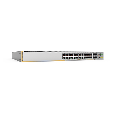 [AT-X530L-28GPX-10] Switch Inteligente Empresarial para Distribución,  PoE+, Stackable, Capa 3, 24 puertos Gbps + 4 puertos SFP+ 10 G, 740 W, Doble fuente PSU, Serie x530L