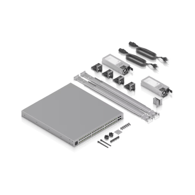 [ECS-48-POE] Enterprise Campus 48 PoE, Switch Empresarial Etherlighting™ PoE+++ Capa 3 de 48 Puertos (32 x 10 GbE y 16 x 2.5 GbE) y 4 Puertos SFP28 de 25 G de Alta Disponibilidad