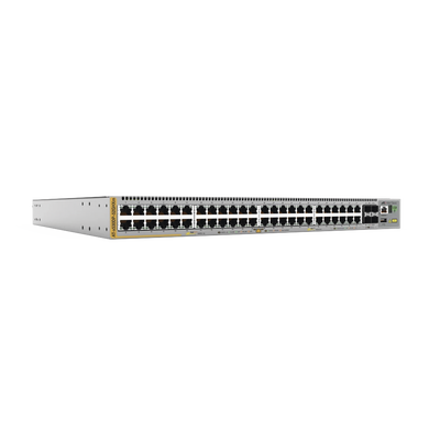 [AT-X530DP-52GHXM] Switch Stack Capa3 40 puertos Gigabit, 8 puertos Miltigigabit 100/1G/2.5G/5G PoE++, Fuente redundante