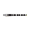 Switch PoE+ Stackeable Capa 3, 48 puertos 10/100/1000 Mbps + 4 puertos SFP+ 10 G, hasta 740 W, fuente redundante