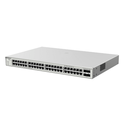 [RG-NBS3200-48GT4XS-P-V2] Switch Administrable PoE Capa 2+ Plus, con 48 puertos Gigabit PoE 802.3af/at + 4 SFP+ para fibra 10Gb, gestión gratuita desde la nube, 370w