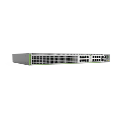 [AT-GS980MX/18HSM-10] Switch L3 Stack, 16x 100M/1/2.5/5G-T PoE++, 2x SFP+ puertos
