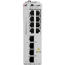 Switch Industrial eKit / 8 Puertos PoE+ Gigabit + 2 SFP + 2 SFP+ / Montaje en Riel DIN / Fuente Redundante 1+1 : 54 a 57 VCD / Libre de licenciamiento / Gestión gratuita desde la Nube / Presupuesto PoE 220 W