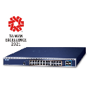 Switch admistrable Capa 3, 24 Puertos 10/100/1000T 802.3bt PoE +,  2 Puertos 10GBASE-T +,  2 Puertos 10G SFP+, Dos Ranuras Para Fuente de Alimentación Modular