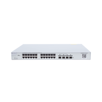 [RG-NBS3200-24GT4XS-P] Switch Administrable PoE Capa 2+ Plus, con 24 puertos Gigabit PoE 802.3af/at + 4 SFP+ para fibra 10Gb, gestión gratuita desde la nube, 370w