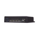 Switch industrial UniFi PoE de 10 puertos Gigabit (8 x 802.3bt y 2 x Ethernet) para temperaturas extremas