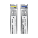 UFiber Módulo SFP, transceptor MiniGibic MonoModo 1.25 Gbps, distancia 3km, Simplex, un conector LC, incluye 2 tranceptores