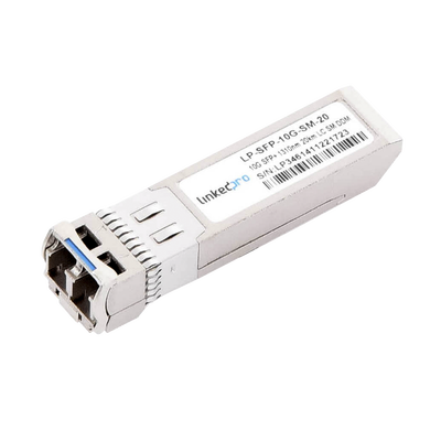 [LP-SFP-10G-SM-20] Transceptor Óptico SFP+ (Mini-Gbic) / Monomodo 1310 nm / 10 Gbps / 10GBASE-LR / Conectores LC/UPC Dúplex / DDM / Hasta 20 km