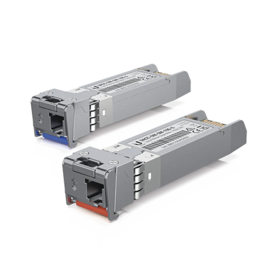 [UACC-OM-SM-10G-S-2] UFiber Módulo SFP+, transceptor MiniGibic MonoModo 10 Gbps, distancia 10 km, un conector LC. Incluye 2 piezas