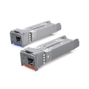 UFiber Módulo SFP+, transceptor MiniGibic MonoModo 10 Gbps, distancia 10 km, un conector LC. Incluye 2 piezas