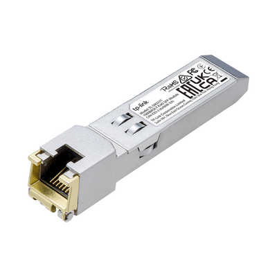 [TL-SM331-T] Transceptor mini-GBIC SFP RJ45 / Admite 1000BASE-T / Hasta 100 metros / Conector RJ45 (1G)