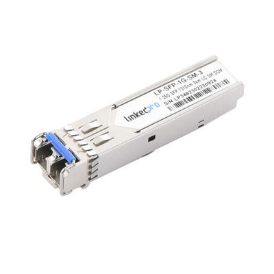 Transceptor Óptico SFP (Mini-Gbic) / Monomodo 1310 nm / 1.25 Gbps / 1000BASE-EX / Conectores LC/UPC Dúplex / DDM / Hasta 40 km 