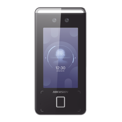 [DS-K1T341CMFW] Terminal Min Moe WiFi de Reconocimiento Facial ULTRA RÁPIDO (Exterior IP65) / Hasta 1.5 mts en lectura / Soporta P2P Hik-Connect / 3,000 Usuarios /QR y Videoportero (ambientes de bajo ruido)