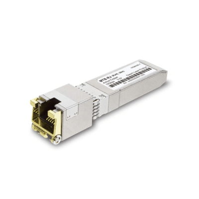 [MTB-RJ] Transceptor Óptico SFP+ a RJ45 / 10 Gbps / Conector RJ45 / 10GBASE-T / Distancia de hasta 30 m / Operación en Temperaturas Extremas (-40°C a 70°C.