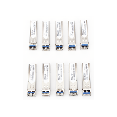 Paquete de 10 Piezas del Transceptor Industrial mini-Gbic SFP 1G LC TX:1310nm Para Fibra Mono Modo 20 Km