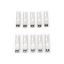 Paquete de 10 Piezas del Transceptor Industrial mini-Gbic SFP 1G LC TX:1310nm Para Fibra Mono Modo 20 Km