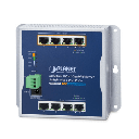 Switch Industrial No Administrable, Múltiple Montaje (Pared, Riel DIN y Magnético), 8 Puertos Gigabit con 4 puertos PoE 802.3at, Hasta 120 W.