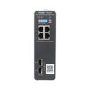 Switch Industrial PoE+ hasta 180 watts , Ideal para temperaturas Extremas y protección contra descargas, 1 puerto PoE++ 60W y 3 puertos PoE+ 30W, 2 SFP Uplink
