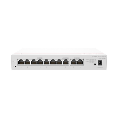 [S380-S8P2T] Router eKit / 2 Puertos WAN Gigabit / 1 Puerto LAN/WAN Gigabit  / 7 Puertos PoE LAN Gigabit / Presupuesto PoE 124 W / Rendimiento de 2 Gbps / Controlador (64 APs) / Hasta 250 clientes / Libre de licenciamiento