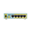 (hEX PoE LITE) RouterBoard, 5 Puertos Fast Ethernet, 4 con PoE Pasivo, 1 Puerto USB