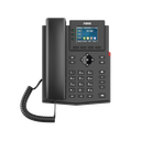 Teléfono IP empresarial para 4 líneas SIP con pantalla LCD de 2.4 pulgadas a color, Opus y conferencia de 3 vías, PoE.