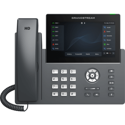 [GRP2670] Teléfono IP Wi-Fi, Grado Operador, 12 líneas SIP con 6 cuentas, pantalla táctil  7", puertos Gigabit, Bluetooth, PoE, codec Opus, IPV4/IPV6 con gestión en la nube GDMS