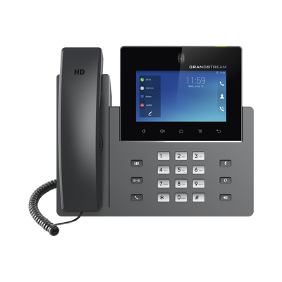[GXV3450] Videoteléfono IP GXV3450 para Android / Pantalla Táctil Capacitiva de 5 Pulgadas 1280 x 720 / Cámara CMOS de 2 Megapíxeles / Wi-Fi 5 y Bluetooth 5.0 / 16 Líneas SIP / PoE/PoE+ / Android 11 / Videoconferencia HD 720p