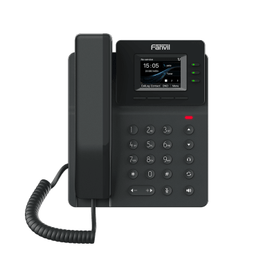 [V60P] Teléfono IP empresarial para 4 líneas SIP con pantalla LCD de 2.4 pulgadas a color, Opus y conferencia de 6 vías, PoE.