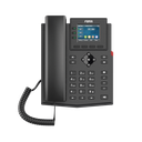 Teléfono IP Wi-Fi empresarial para 4 líneas SIP con pantalla LCD de 2.4 pulgadas a color, Opus y conferencia de 3 vías, PoE.