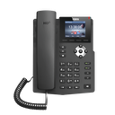 Teléfono IP empresarial para 2 lineas SIP con pantalla LCD de 2.4 Pulgadas a color y conferencia de 3 vías, PoE