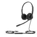 Diadema Alámbrica UH34 Dual de Yealink USB Compatible con Teléfonos IP y Computadoras.