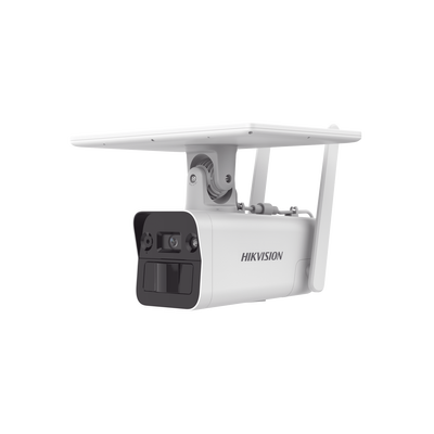 [DS-2XS2T41G1-ID/4G/C05S07] Kit Solar IP All in One / Doble Detección (Radar + PIR) / Bala IP 4 Megapixel / Lente 4 mm / Panel Solar / Batería de Respaldo de Litio 10Ah (Hasta 11 Días) / Conexión 4G / Audio de Dos Vías / Accesorios de Inst. / Direc