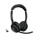 Jabra Evolve2 55, Auricular stereo versión MS, dongle USB-A con cancelación de ruido (25599-999-999) 