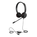 Jabra Evolve 20 DUO con conexión USB, micrófono con cancelación de ruido de ultima generación, configuración Plug and Play (4999-829-209) 