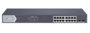 [AYD-NET-SWT-02] Switch Gigabit PoE+ / No Administrable / 16 puertos 10/100/1000 Mbps PoE+ / 2 puertos SFP de Uplink / 125 Watts