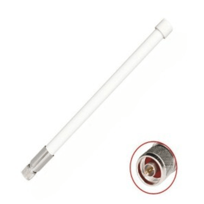 [TXPANT2458Q10VNM] 1 Antena Omnidireccional / Doble Banda 2.4 GHz y 5 GHz / Ganancia 7 dBi (2.4 GHz) y 10 dBi (5 GHz) / Exterior / Polarización Vertical / Conector N Macho