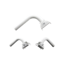 Montaje universal flexible para instalación en poste o pared, compatible con equipos Ubiquiti, Mimosa, Cambium y Altai 