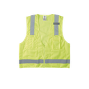 Chaleco de seguridad reflectante de alta visibilidad, mediano/grande. Con múltiples bolsillos de diferente capacidad