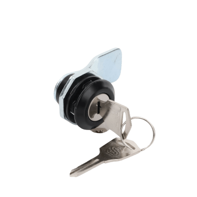 [PST407N] Cerradura con Paleta Metálica con 2 llaves para Gabinetes de Acero.