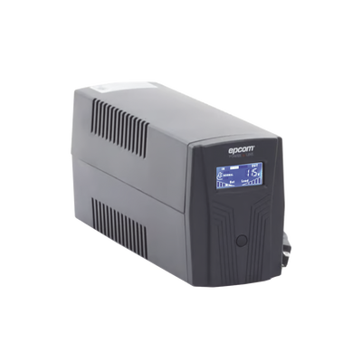 [EPU600LCD] UPS de 600VA/360W / Topología Línea Interactiva / Entrada y Salida 120 Vca / Clavija NEMA 5-15P / 4 Tomas NEMA 5-15R 