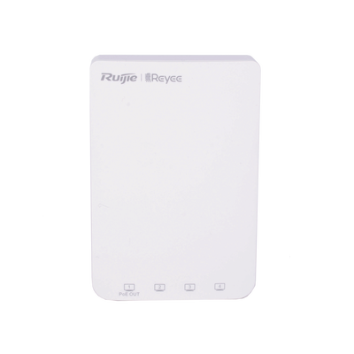 [RG-RAP1200(P)] Punto de Acceso Mesh Wi-Fi 5 ideal para áreas que requieren múltiples puertos de red, 1 puerto PoE Out, hasta 1.7 Gbps doble banda 802.11ac MU-MIMO 2x2