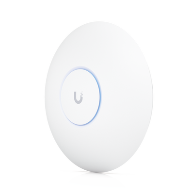 Access Point UniFi U7 Pro Max con 8 streams espaciales / para Techo o Pared / Tribanda (2.4/5/6GHz) / Radio Dedicado a Escaneo Espectral / Puerto 2.5 GbE / +500 clientes / POE+ (No incluido) / Para alta densidad de usuarios en escenarios exigentes