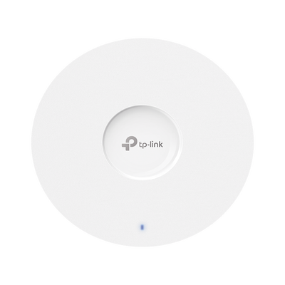 Punto de Acceso Omada Ultra-Rango / Wi-Fi 6 AX6000 MU-MIMO 4x4 /  Mesh Omada / Alta Densidad de Usuarios / Configuración por Controlador o Stand-Alone / Para Montaje en Techo/pared / Alimentación PoE+ 