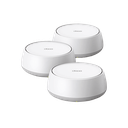 KIT 3 Routers Inalámbrico MESH Interior para Hogar / Doble Banda Wi-Fi 7 BE3600 Mbps / 2 Puerto 2.5 Gigabit WAN/LAN / 4 Antenas Internas / Operación Multi-Link MLO / Administración Mediante la App Deco (iOS, Android) / HomeShield