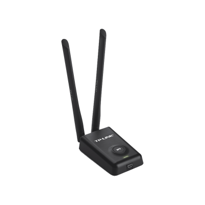Adaptador de alta potencia USB inalámbrico/ WiFi N 300 Mbps / Frecuencia de 2.4 GHz / 2 Antenas Externas de 5 dBi / Compatibilidad Windows y Linux