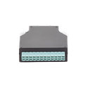 Distribuidor de Fibra Óptica para Riel Din, 12 Acopladores LC/UPC Duplex Multimodo con Charola de Empalme