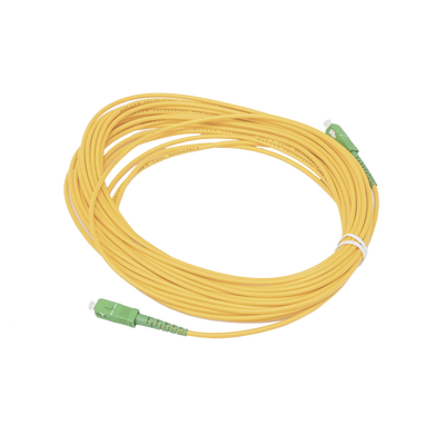 Jumper de Fibra Óptica Simplex, Monomodo, con Conectores SC/APC-SC/APC, 10 Metros (32.81 Pies)